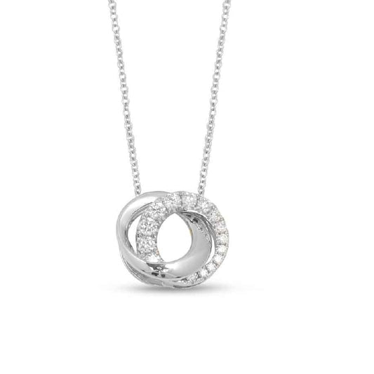 Frederic Sage - 14K White Gold Diamond Necklace | LaViano 