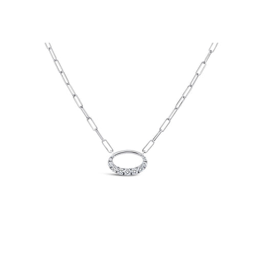 LaViano Jewelers 14K White Gold Diamond Pendant Necklace