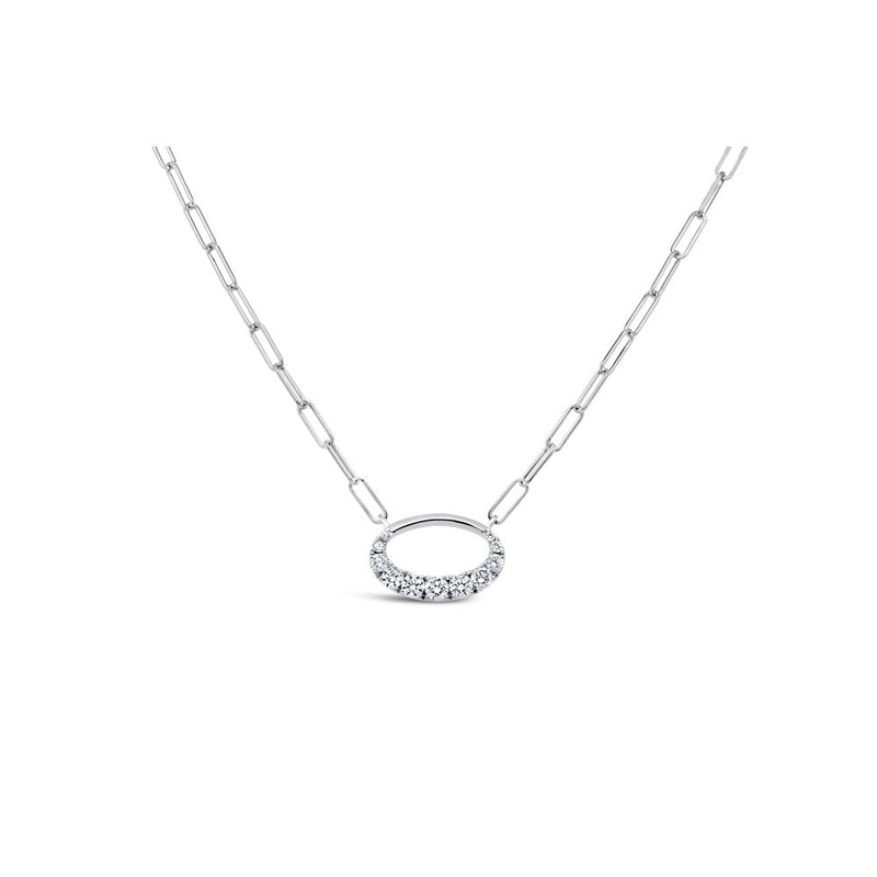 LaViano Jewelers 14K White Gold Diamond Pendant Necklace