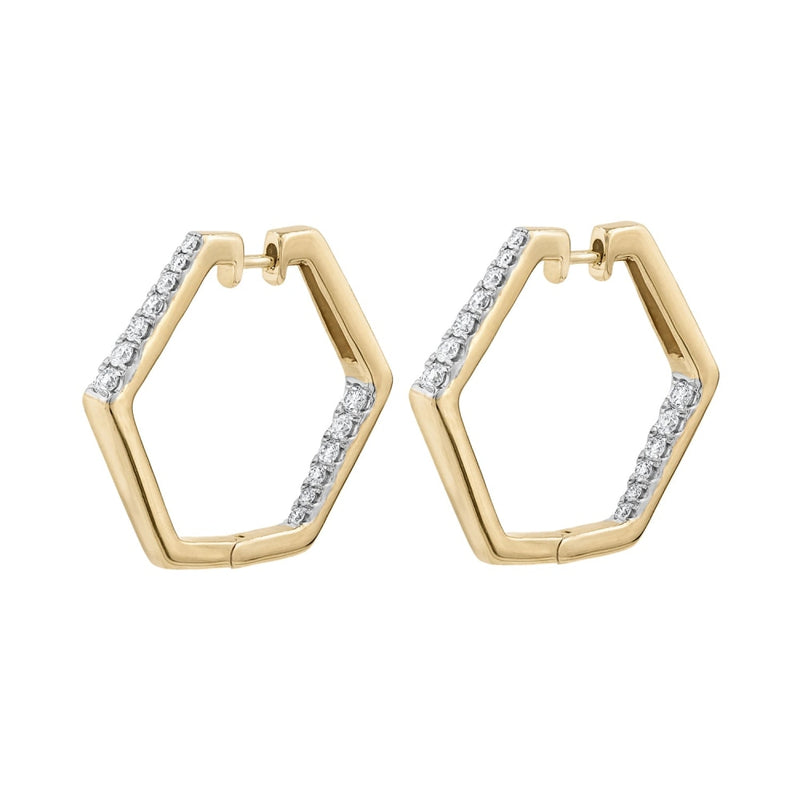 Frederic Sage Earrings - 14K Yellow Gold Diamond Earrings |