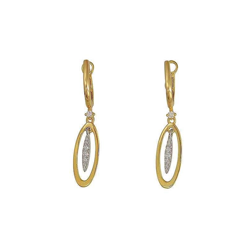 Frederic Sage - 14K Yellow Gold Drop Earrings | LaViano 