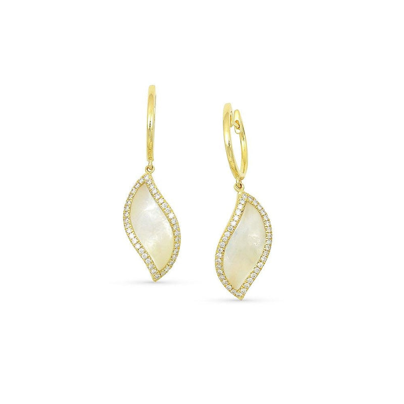 Frederic Sage - 14K Yellow Gold Mother of Pearl and Diamond 