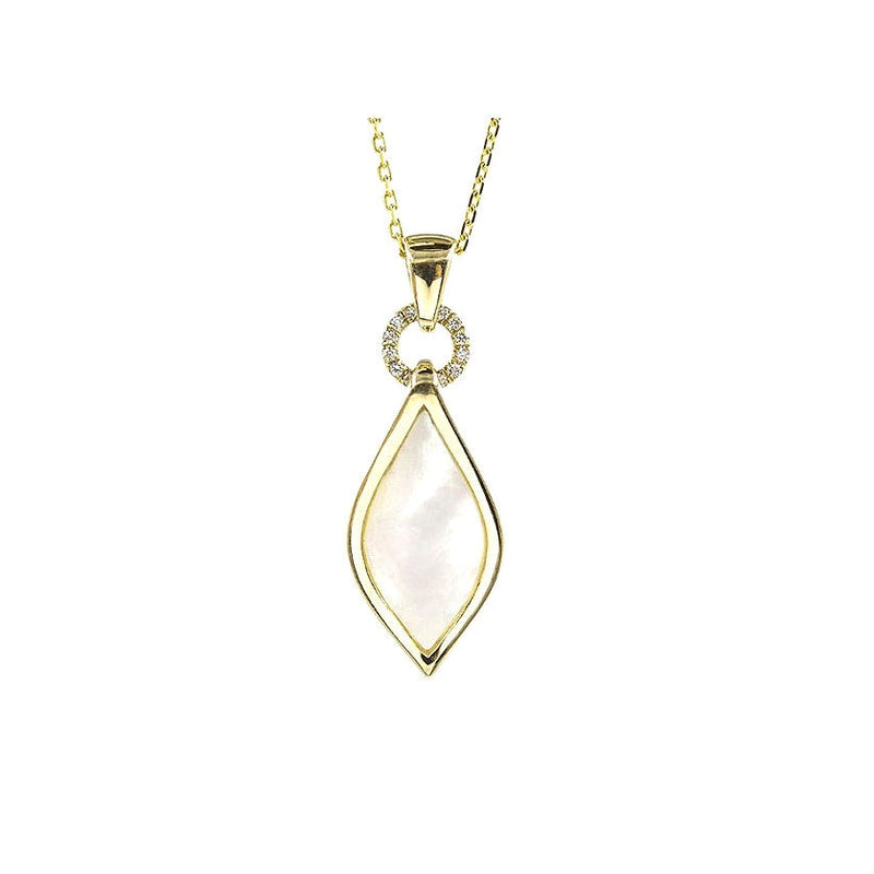 Frederic Sage - 14K Yellow Gold Mother of Pearl & Diamond 