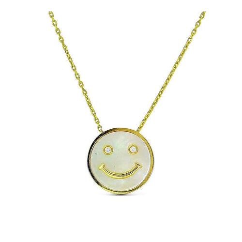 Frederic Sage - 14K Yellow Gold Mother of Pearl Necklace | 