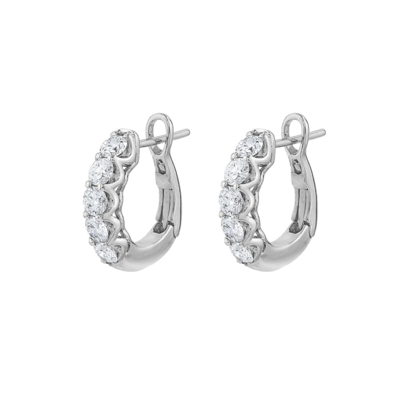 Frederic Sage Earrings - 18K White Gold Diamond Earrings |