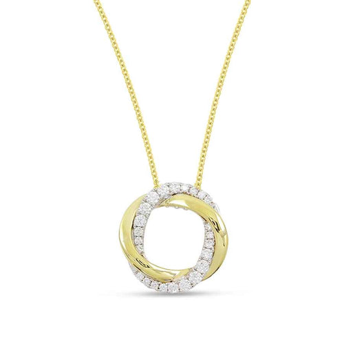 Frederic Sage - 18K Yellow Gold Diamond Necklace | LaViano 