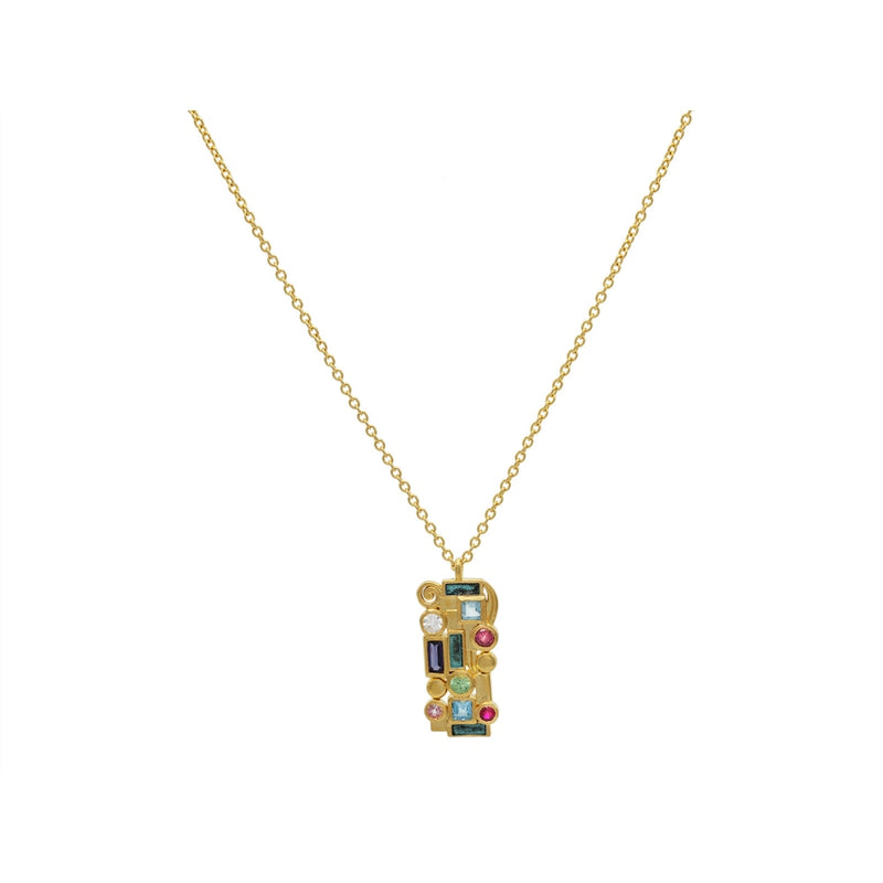 Gurhan Necklaces - 22K Yellow Gold Mixed Stones Necklace | 