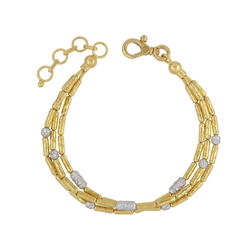 Gurhan Bracelets - 24K Yellow Gold Diamond Bracelet | 