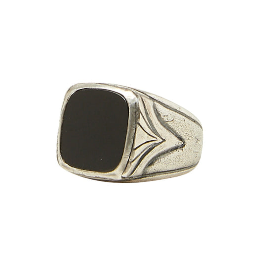 John Varvatos Rings - Sterling Silver Brass and Bronze Ring 