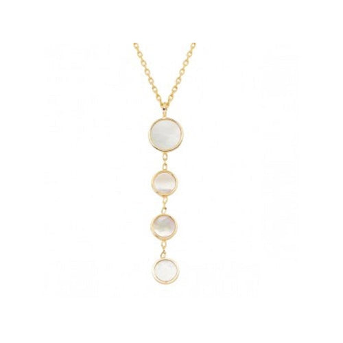 Honora - 14K Yellow Gold Mother of Pearl Round Station 