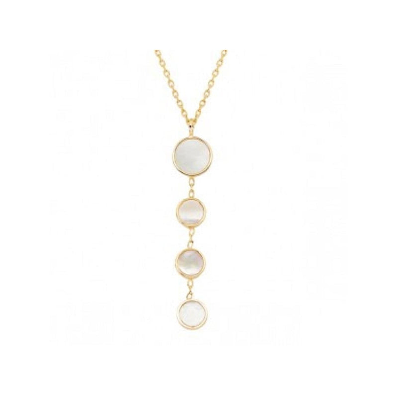 Honora - 14K Yellow Gold Mother of Pearl Round Station 