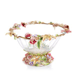 Jay Strongwater Bowls - Dutch Floral Glass Bowl SDH2545-256