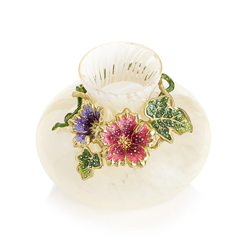 Jay Strongwater Vase - Leaf and Flower Vase SDH6634-276 |
