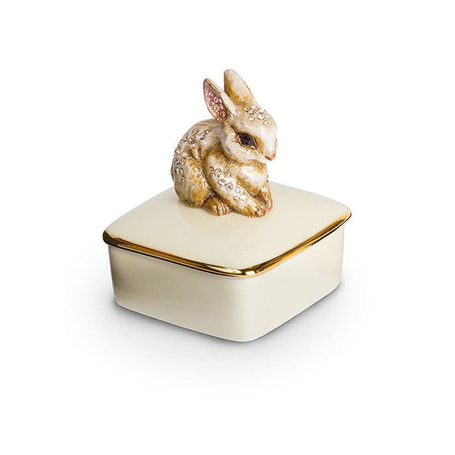 Jay Strongwater - Lia Bunny Porcelain Box | LaViano Jewelers