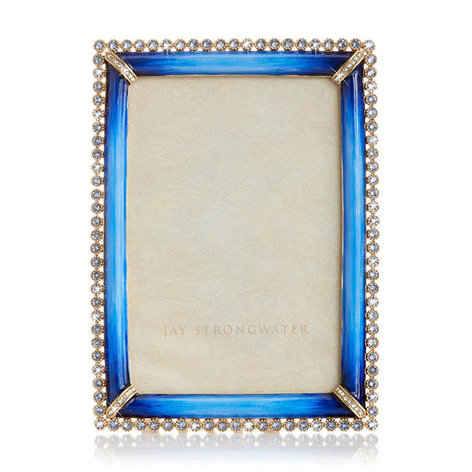 Jay Strongwater Frames - Lorraine Stone Edge 4x6 Frame -