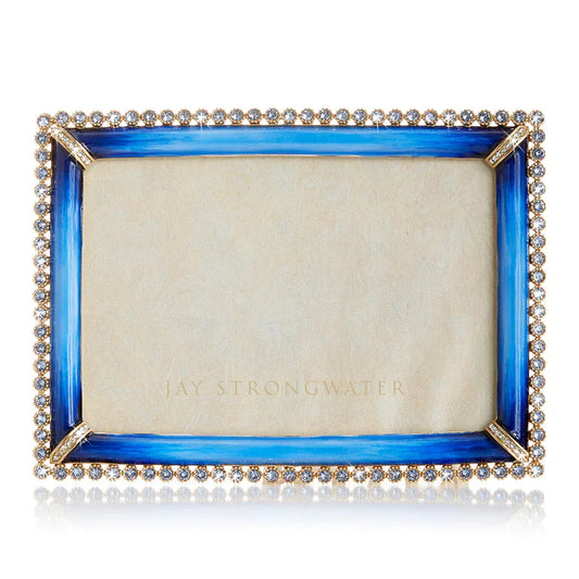 Jay Strongwater Frames - Lorraine Stone Edge 4x6 Frame -