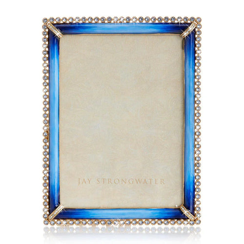 Jay Strongwater Frames - Lucas Stone Edge 5x7 Frame - Lapis