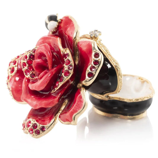 Jay Strongwater Boxes - Night Bloom Rose Box SDH7399-250 |