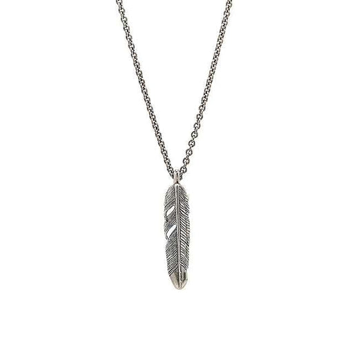 John Varvatos - Sterling Silver Feather Necklace | LaViano 