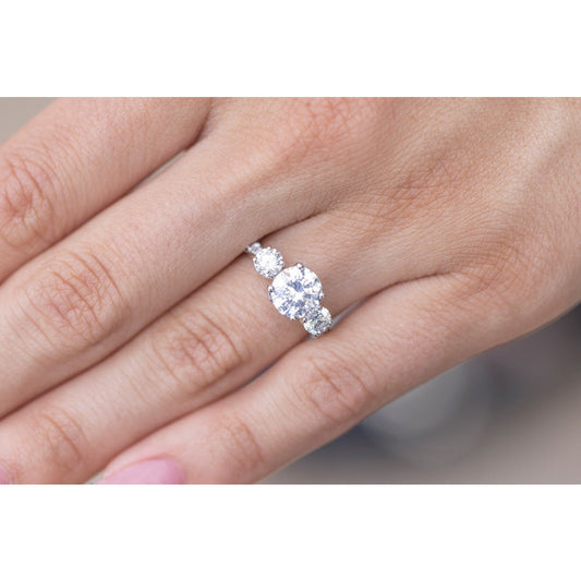 lavianojewelers - Platinum Diamond Semi Mounting Ring | 
