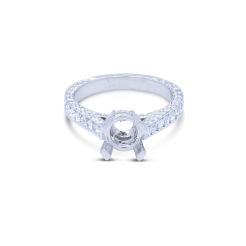LaViano Jewelers Rings - 1.08cts Platinum Diamond Semi 