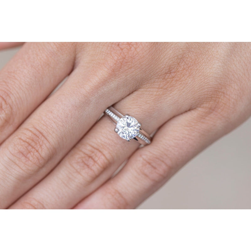 Platinum Diamond Semi Mounting Ring