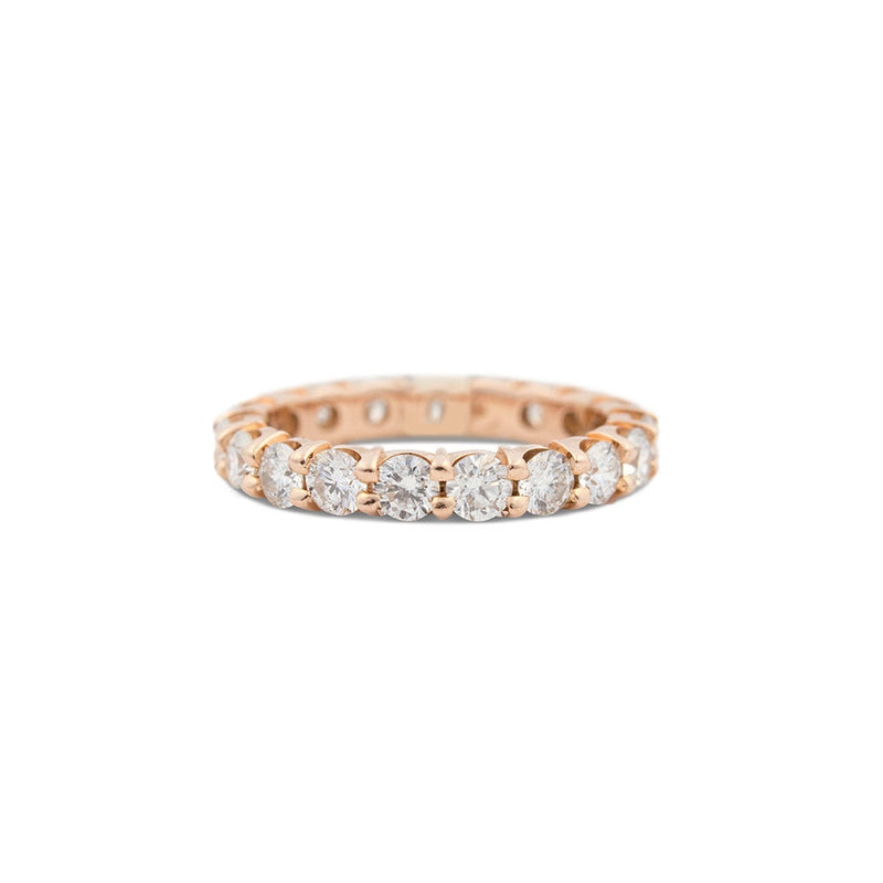 lavianojewelers - 14K Rose Gold Diamond Wedding Band | 