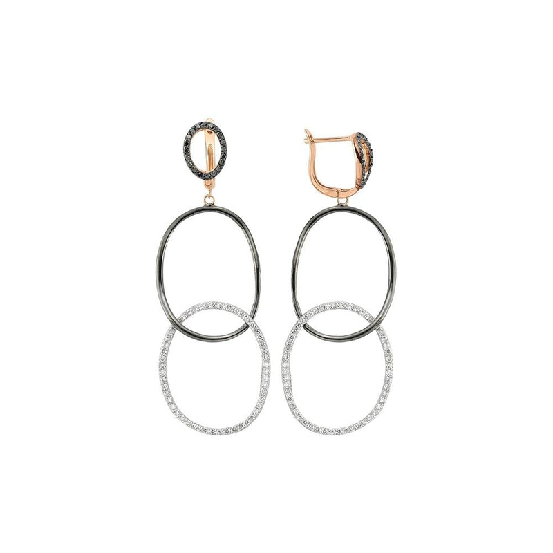 lavianojewelers - 14 K Gold Ringleader Diamond Earrings | 