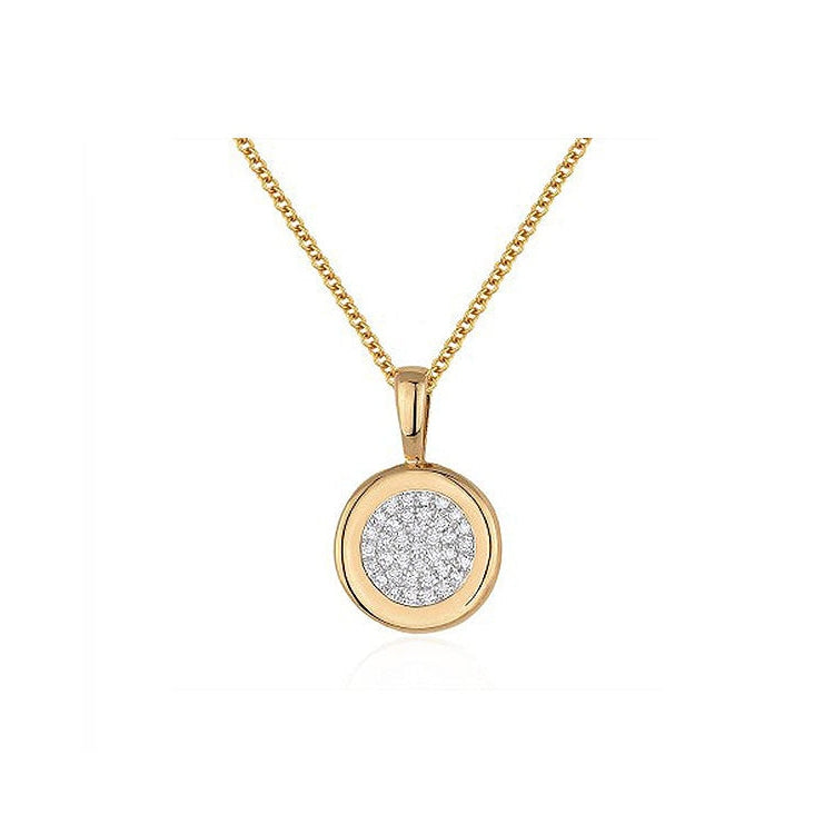 14K Rose Gold Pave Pendant