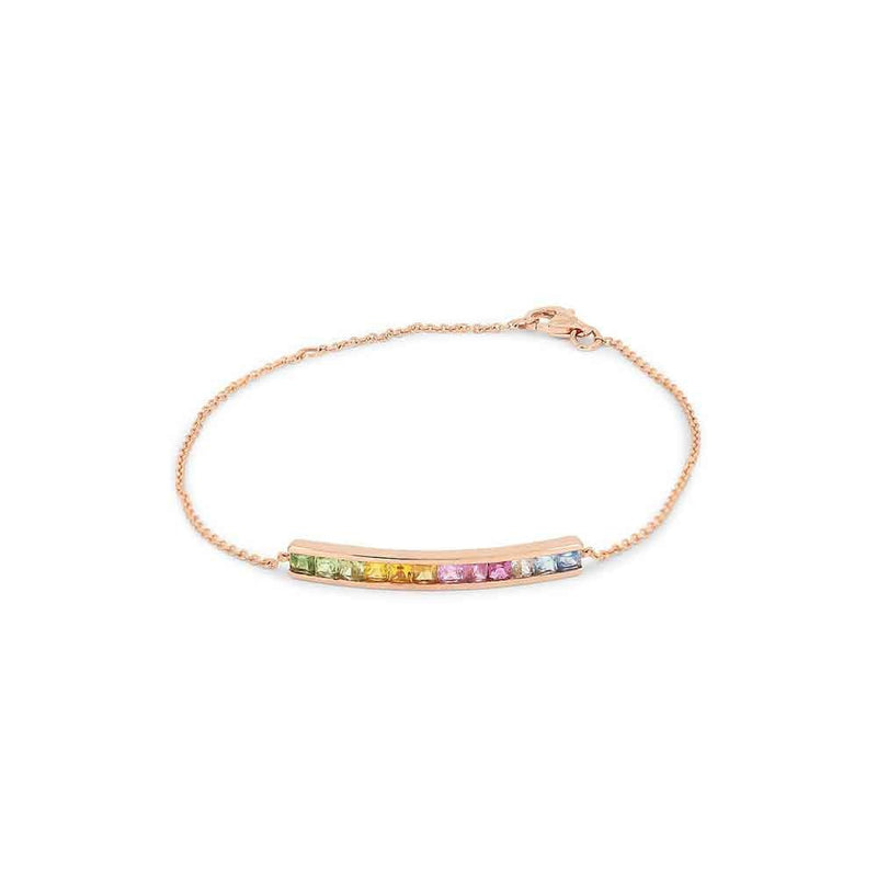 lavianojewelers - 14K Rose Gold Rainbow Bracelet | LaViano 