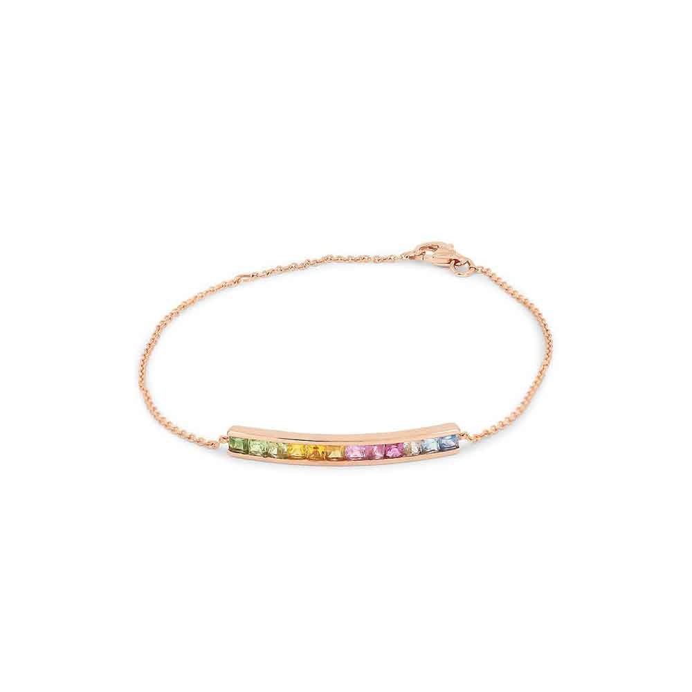lavianojewelers - 14K Rose Gold Rainbow Bracelet | LaViano 