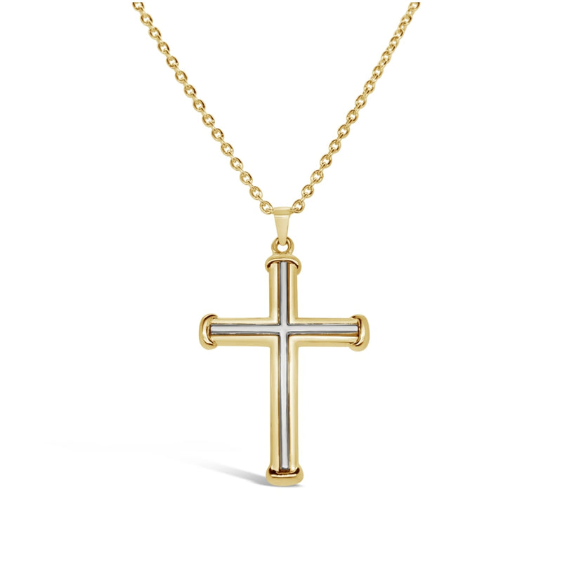 LaViano Jewelers Necklaces - 14K Two Tone Cross | LaViano 