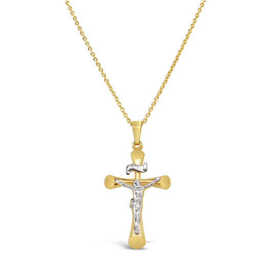 LaViano Jewelers - 14K Two Tone Cross | LaViano Jewelers NJ 