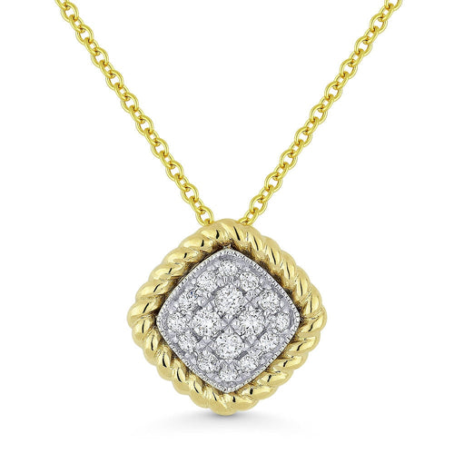 LaViano Jewelers Necklaces - 14K Two Tone Diamond Necklace 