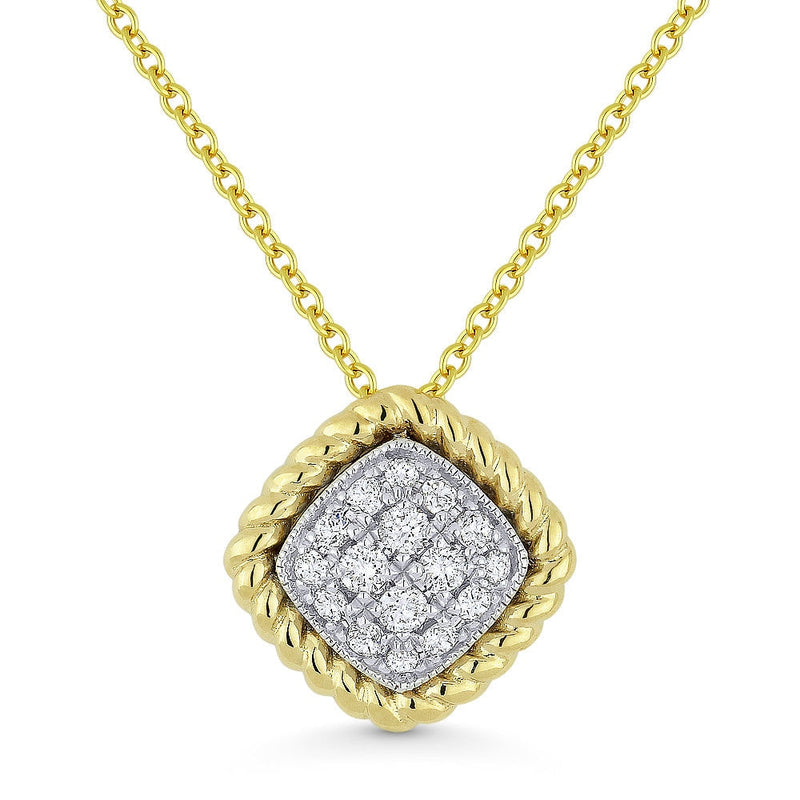 LaViano Jewelers Necklaces - 14K Two Tone Diamond Necklace 