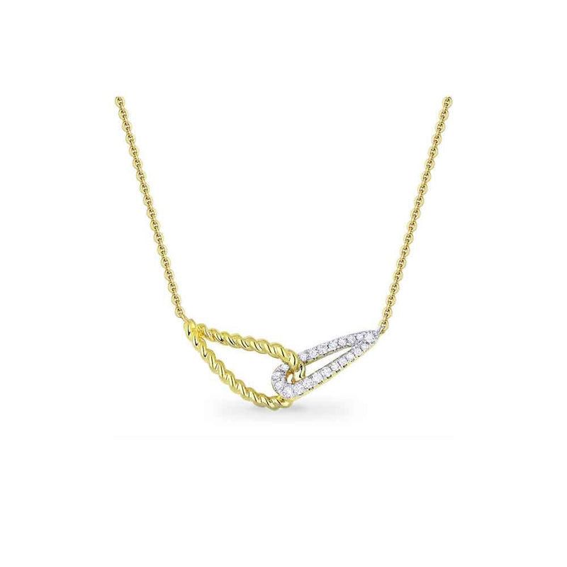 lavianojewelers - 14K Two Tone Diamond Necklace | LaViano 