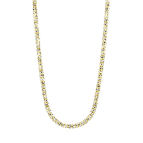 LaViano Jewelers Necklaces - 14K Two Tone Ice Chain |