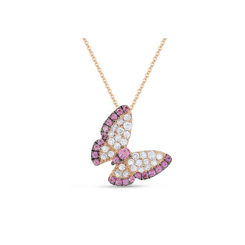 lavianojewelers - 14K White and Rose Gold Pink Sapphire 
