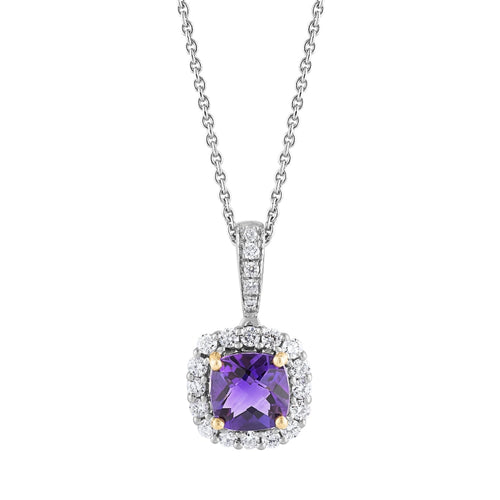 LaViano Jewelers Necklaces - 14K White Gold Amethyst