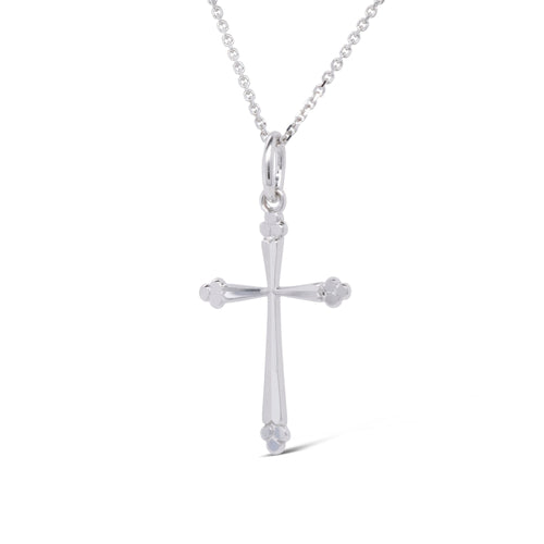 LaViano Jewelers Necklaces - 14K White Gold Cross | LaViano 