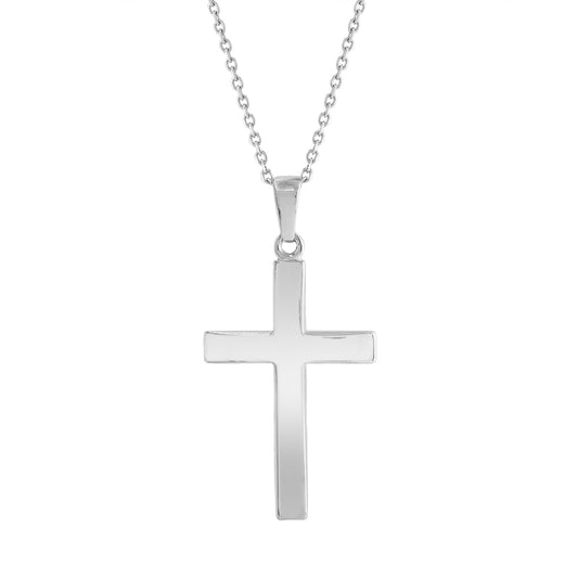 LaViano Jewelers Necklaces - 14K White Gold Cross | LaViano 