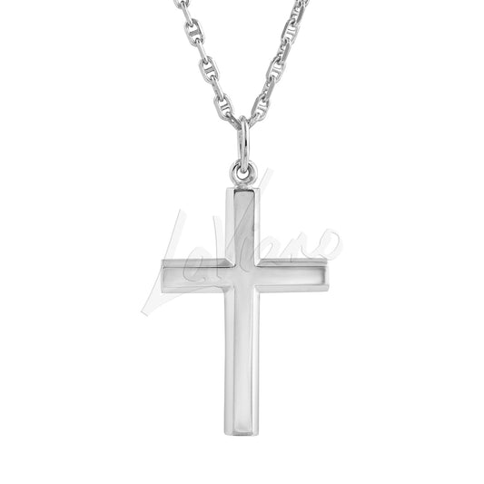LaViano Jewelers Necklaces - 14K White Gold Cross | LaViano