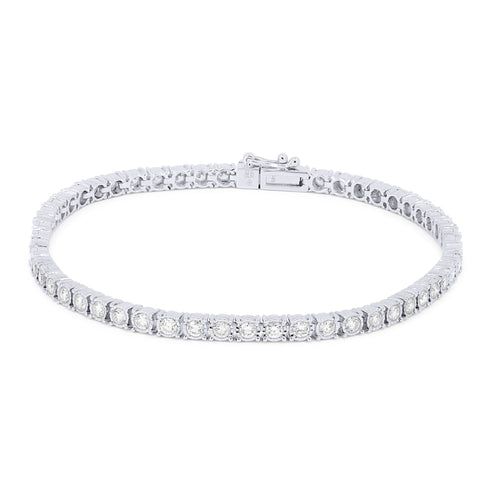 LaViano Jewelers Bracelets - 14K White Gold Diamond Bracelet