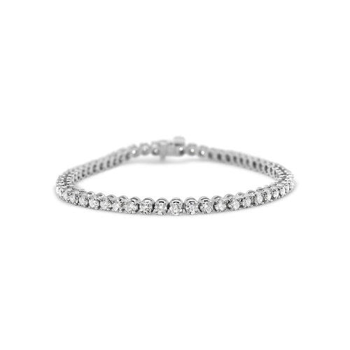 LaViano Jewelers 14K White Gold Diamond Bracelet (57 Diamond Diamonds=4.68cts)