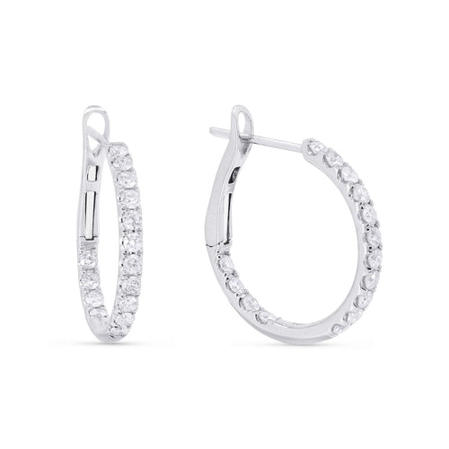 LaViano Jewelers 14K White Gold Diamond Women's Earrings