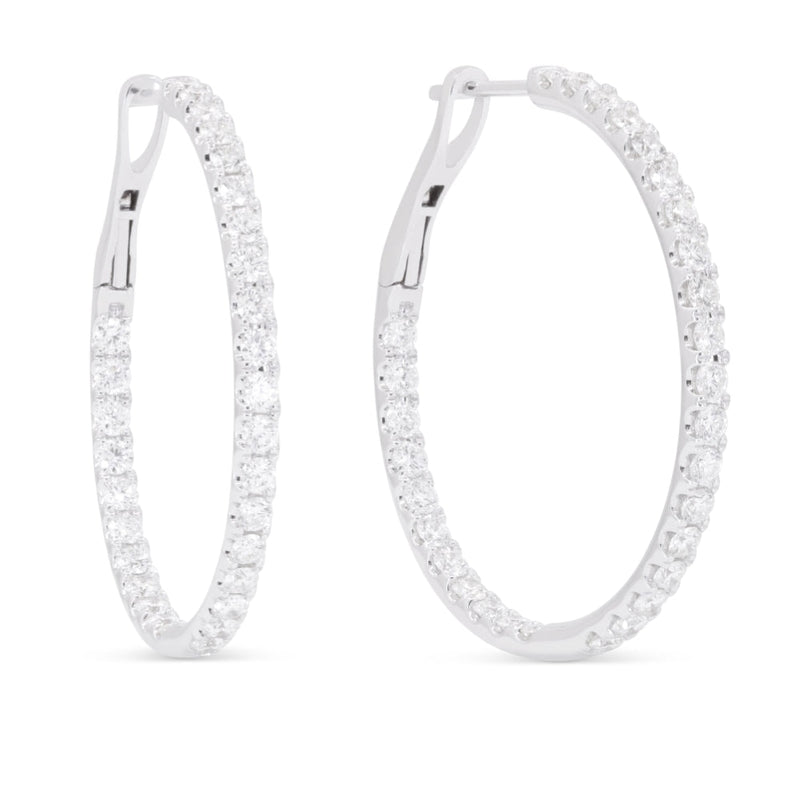 LaViano Jewelers Earrings - 14K White Gold Diamond Earrings