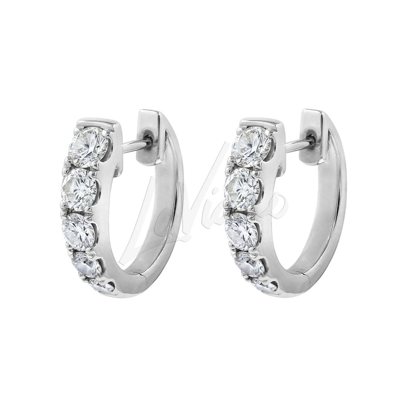 LaViano Jewelers Earrings - 14K White Gold Diamond Earrings