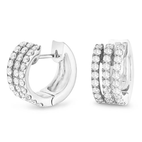 LaViano Jewelers Earrings - 14K White Gold Diamond Earrings 