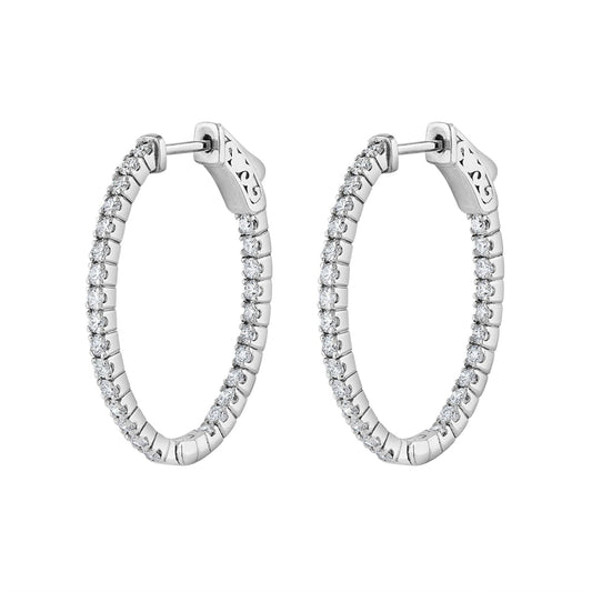 LaViano Jewelers Earrings - 14K White Gold Diamond Earrings