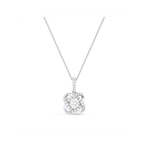 LaViano Jewelers 14K White Gold Diamond Pendant Necklace